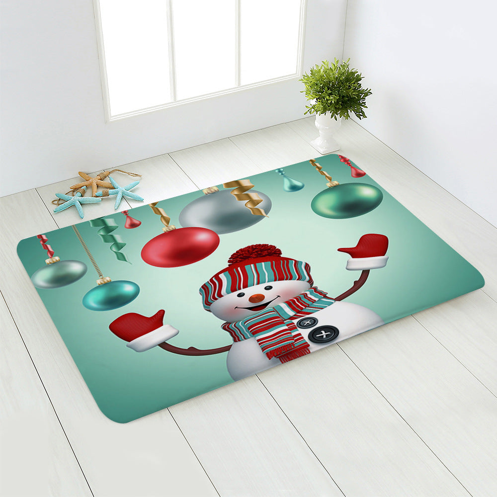 Home Santa Claus Bedroom Floor Mat