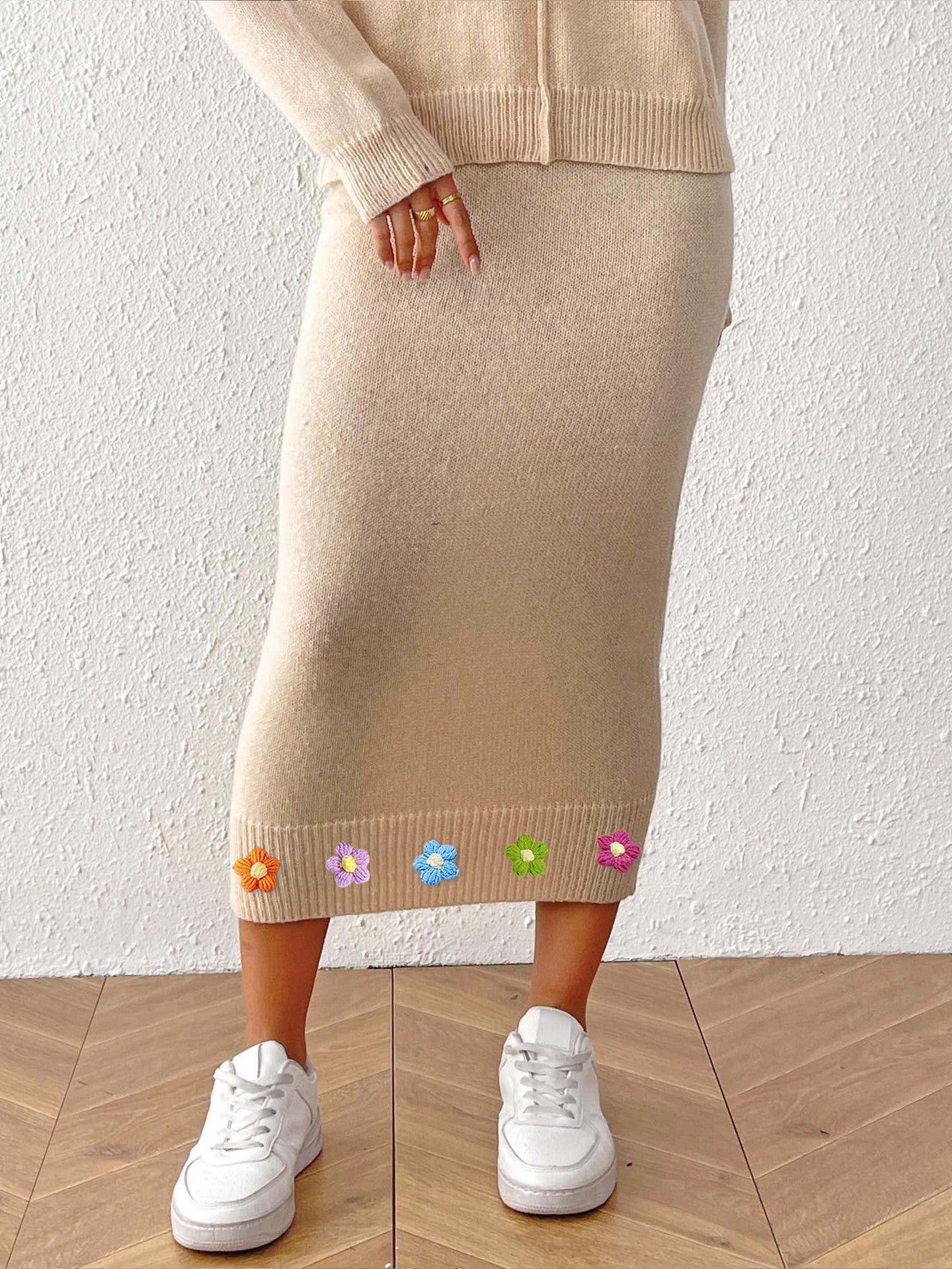 Women's Three-dimensional Crocheted Decorative Skirt