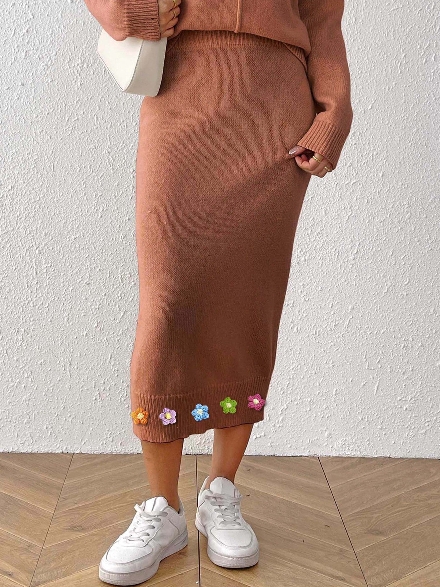 Women's Three-dimensional Crocheted Decorative Skirt