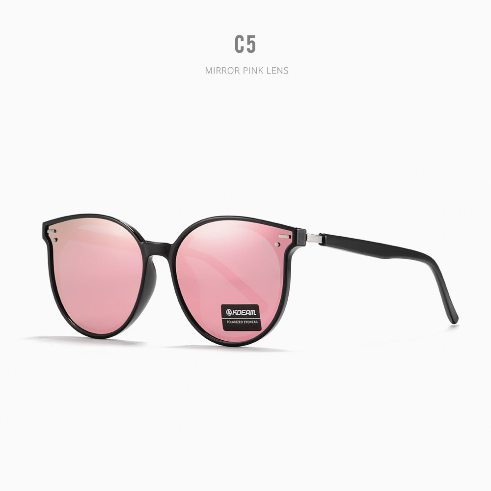 Cat Eye Large Frame UV Protection Polarized Sun Glasses