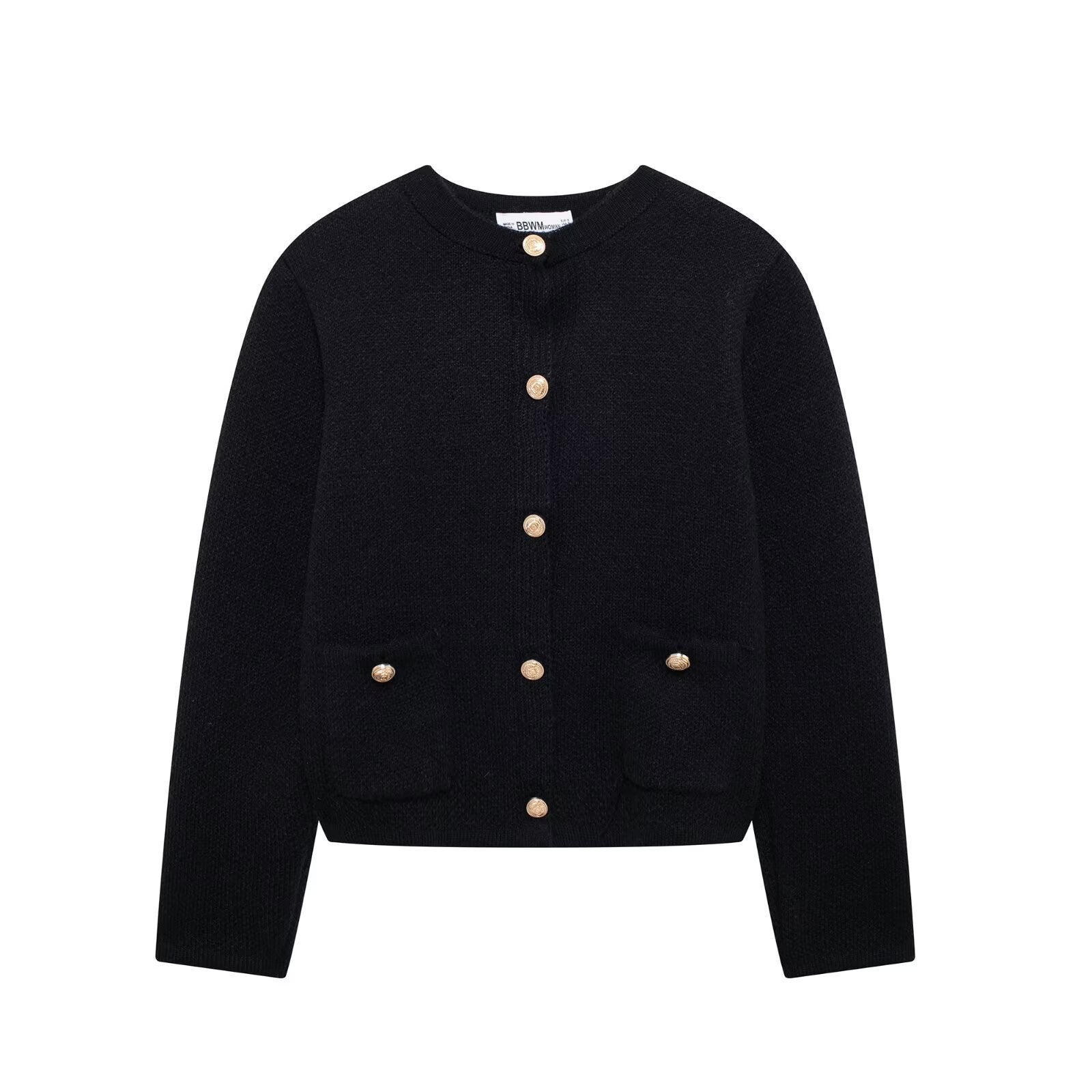 Knitwear Women's Round Neck Solid Color Loose Pullover Leisure