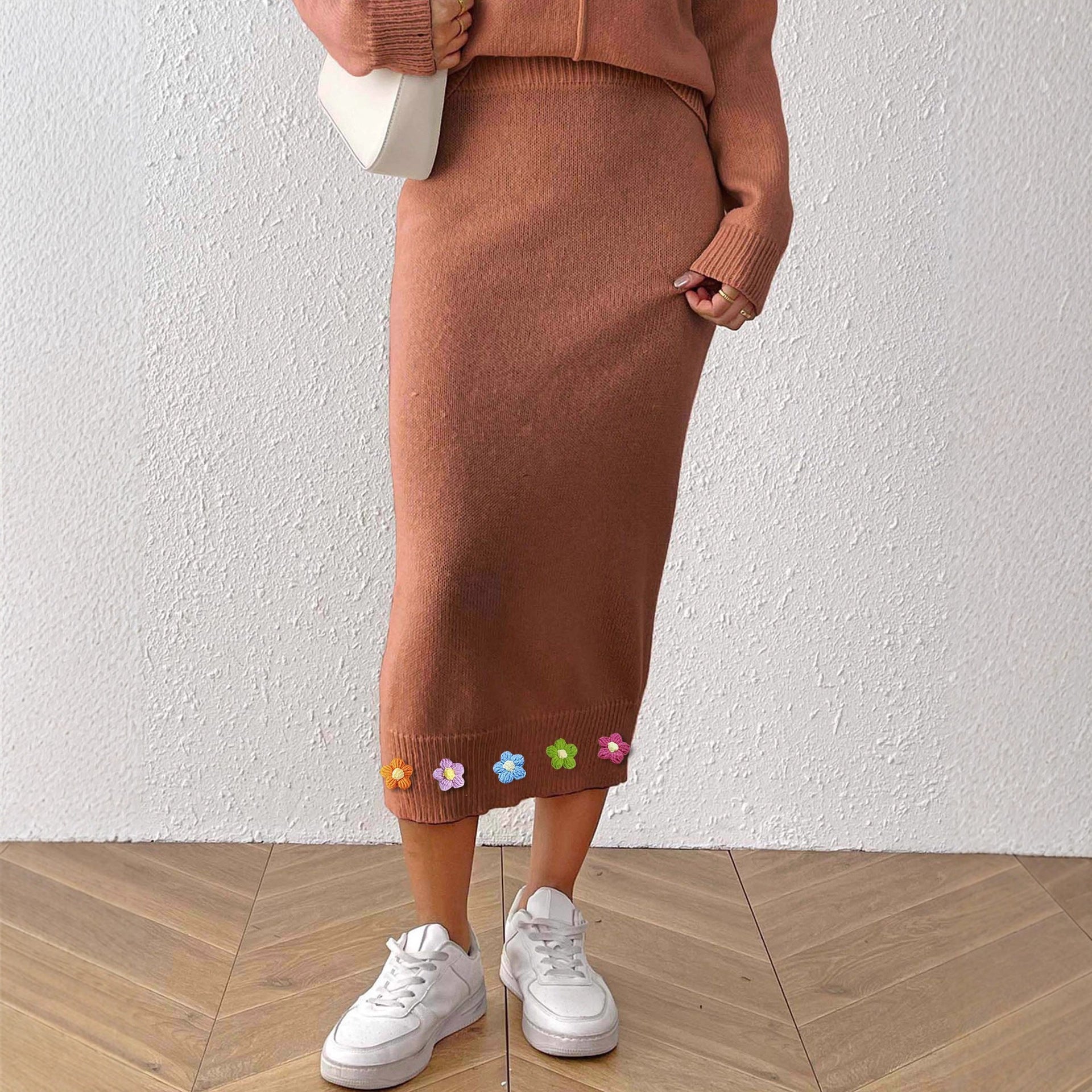Women's Three-dimensional Crocheted Decorative Skirt