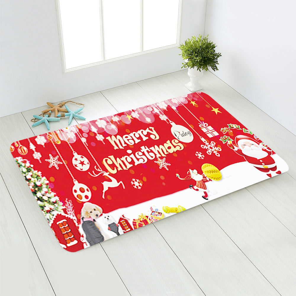Home Santa Claus Bedroom Floor Mat