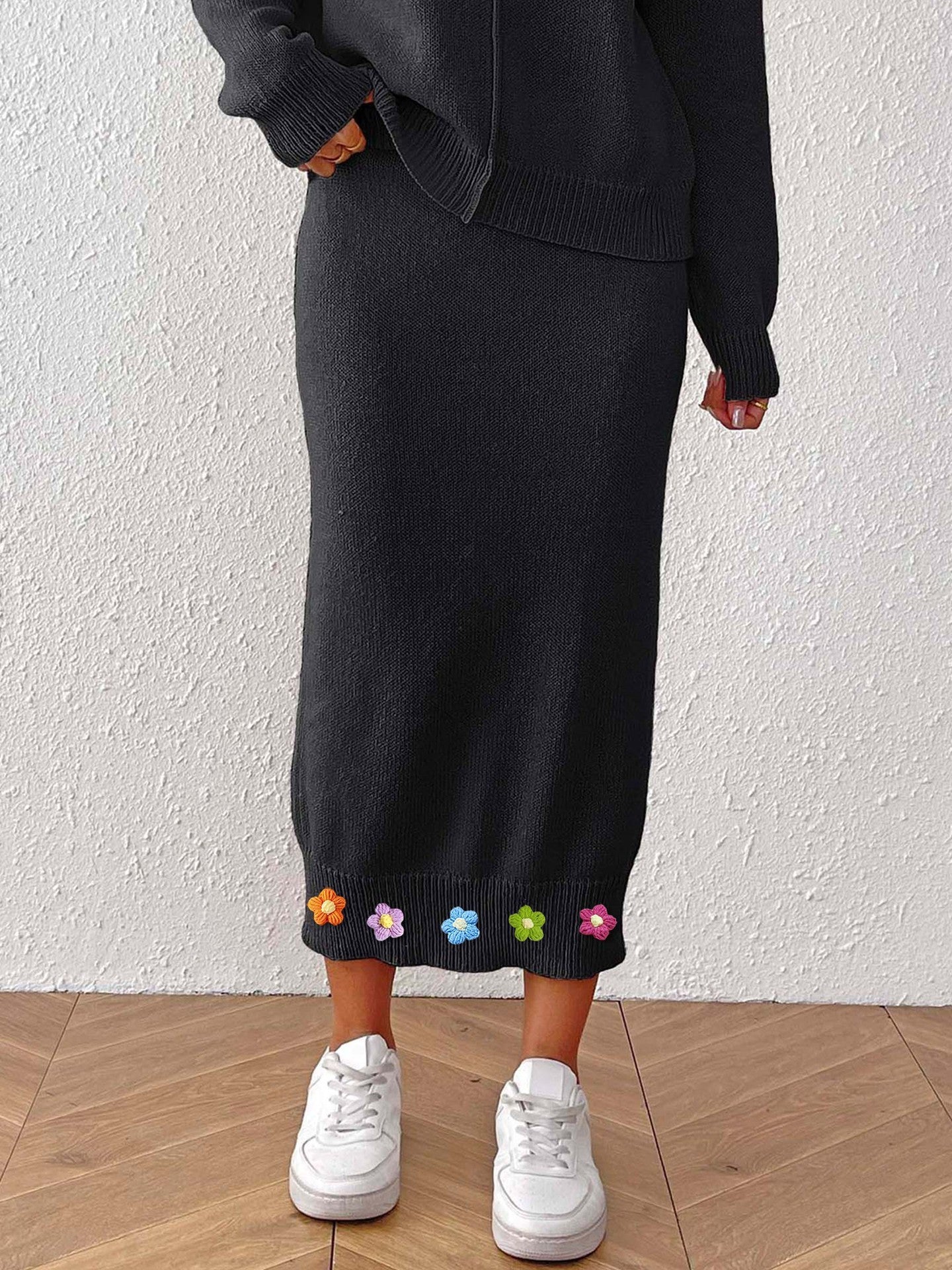 Women's Three-dimensional Crocheted Decorative Skirt