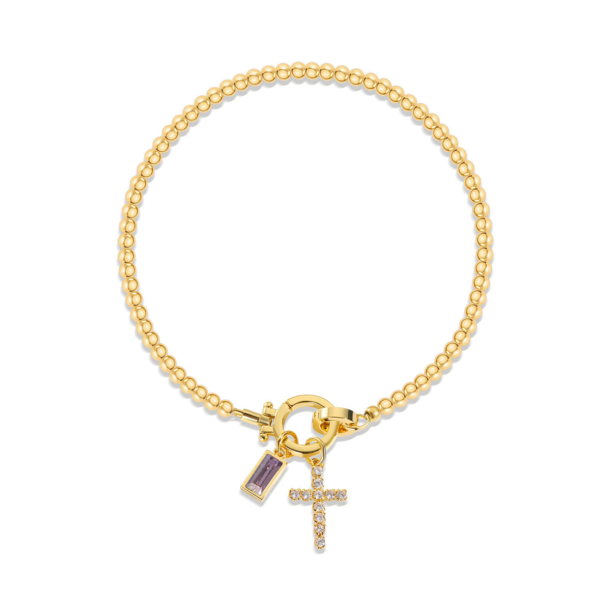 Zodiac Moon Stone Pendant Bracelet
