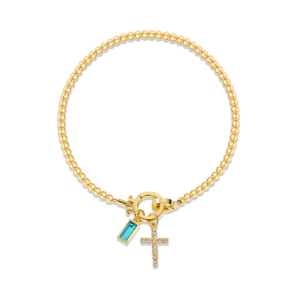 Zodiac Moon Stone Pendant Bracelet
