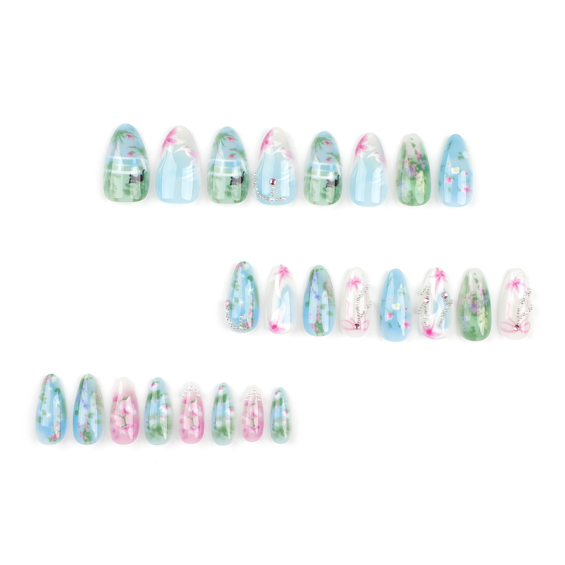 24 Pieces Spring And Summer New Almond Flower Wear Armor