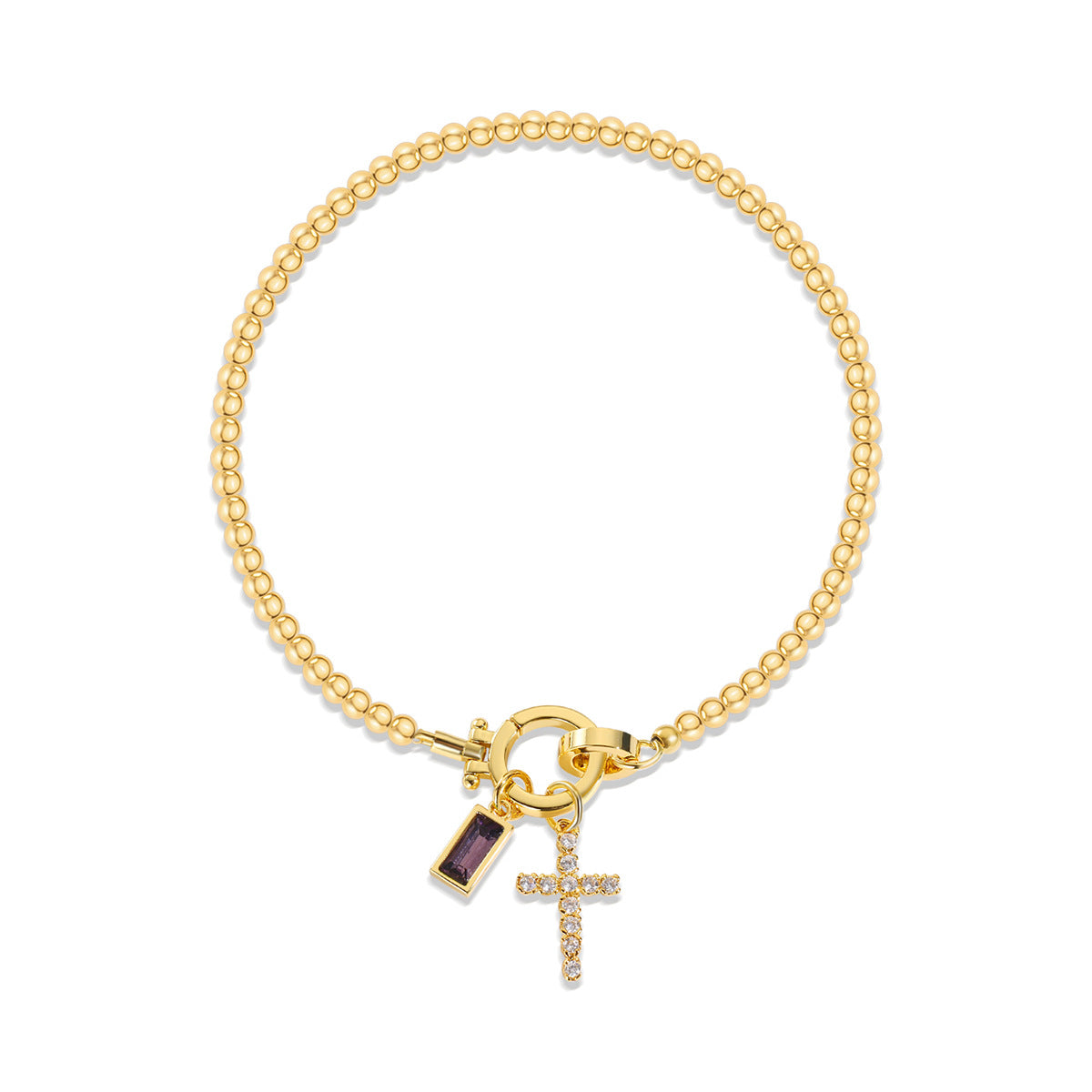 Zodiac Moon Stone Pendant Bracelet