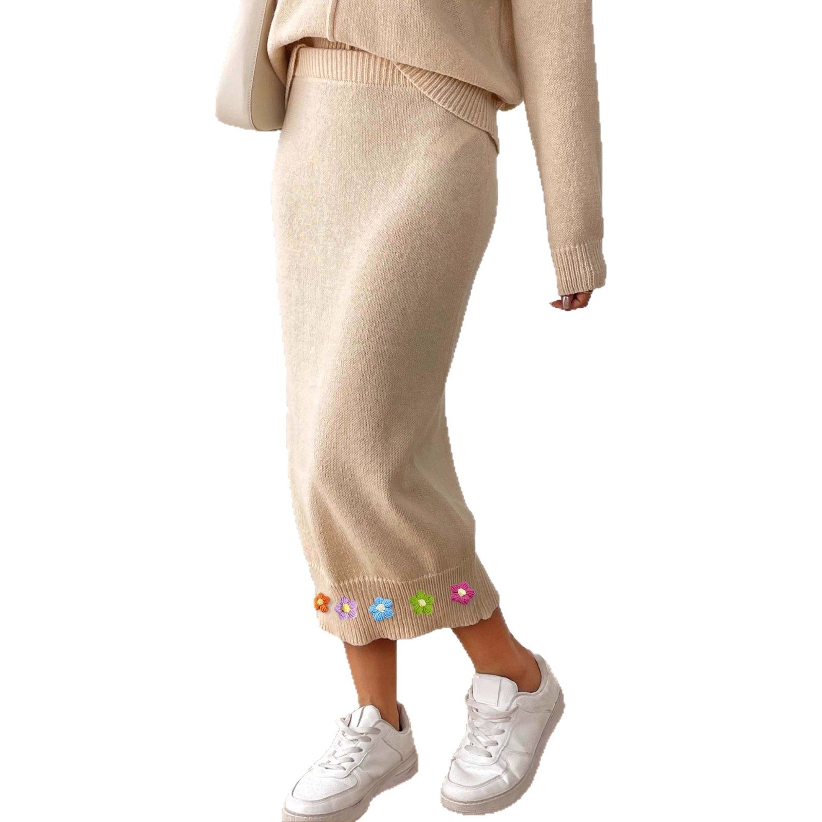 Women's Three-dimensional Crocheted Decorative Skirt