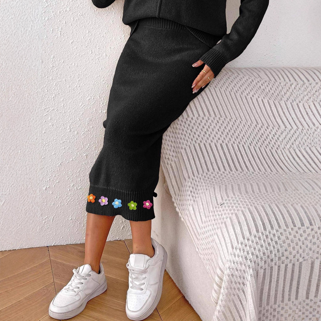 Women's Three-dimensional Crocheted Decorative Skirt