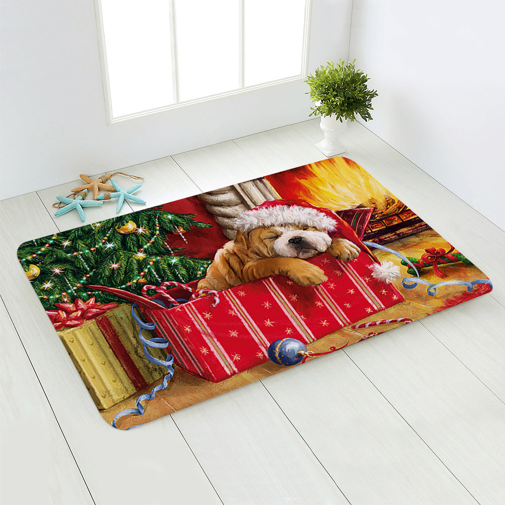 Home Santa Claus Bedroom Floor Mat