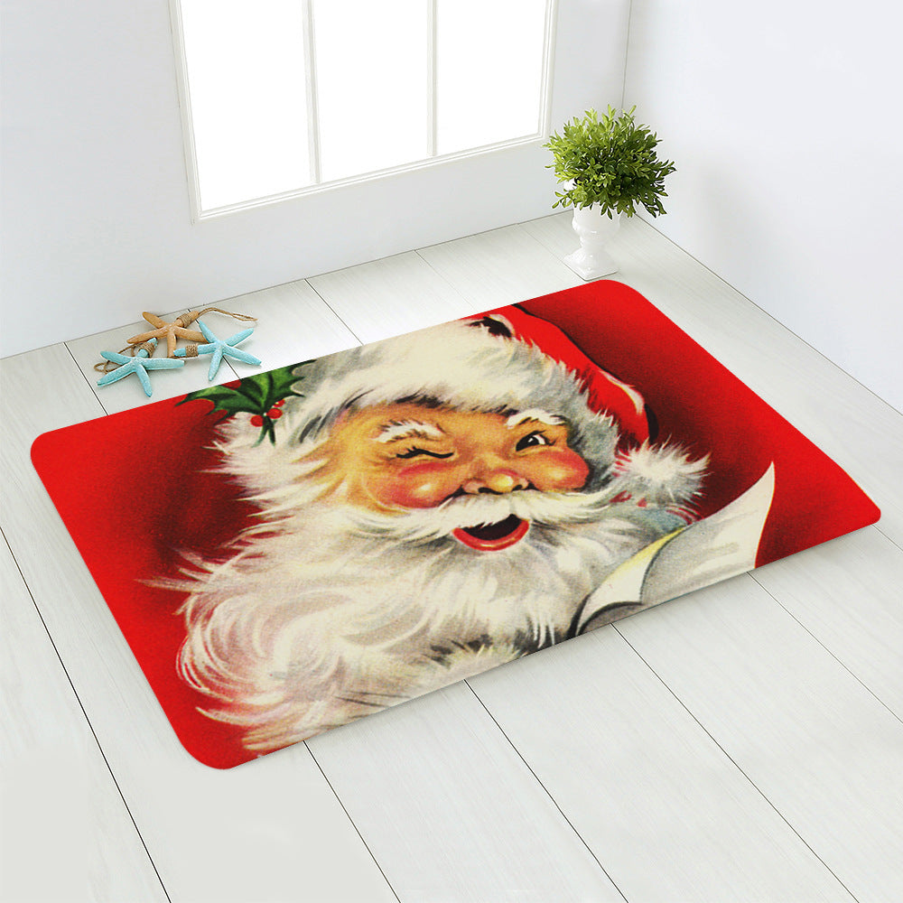 Home Santa Claus Bedroom Floor Mat